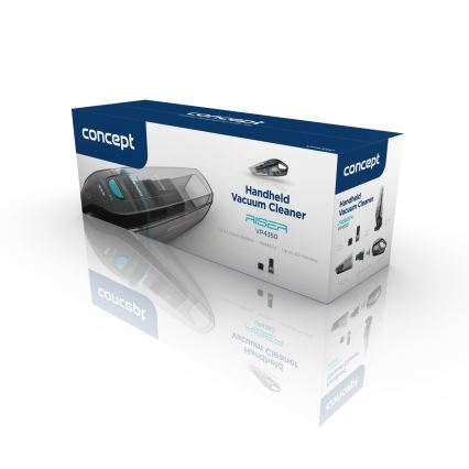 Concept VP4350 - Aspirator de mână RISER, pentru utilizare umedă și uscată, 50 W / 7,4 V / 2200 mAh, negru
