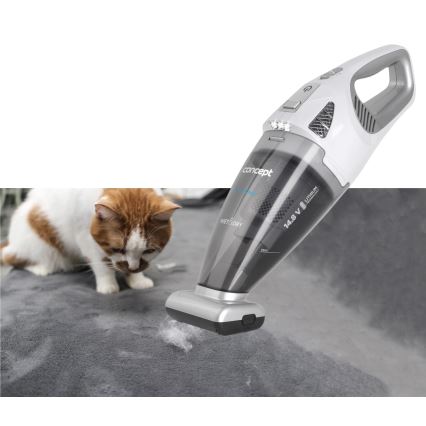Concept VP4370 - Aspirator manual WET & DRY PERFECT CLEAN 90W/14,8V 2200 mAh alb