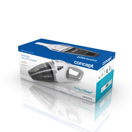 Concept VP4370 - Aspirator manual WET & DRY PERFECT CLEAN 90W/14,8V 2200 mAh alb