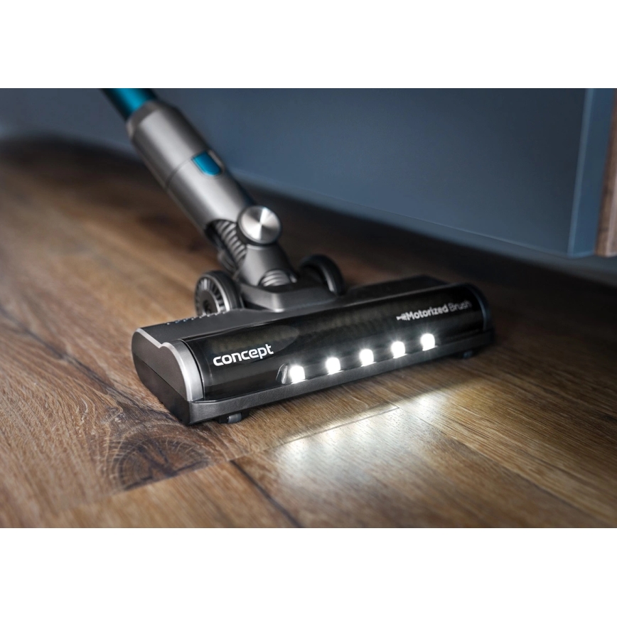 Concept VP6045 - Aspirator vertical și de mână 2 în 1 ICONIC SUCTION PRO 450W/29,6V 2500 mAh albastru