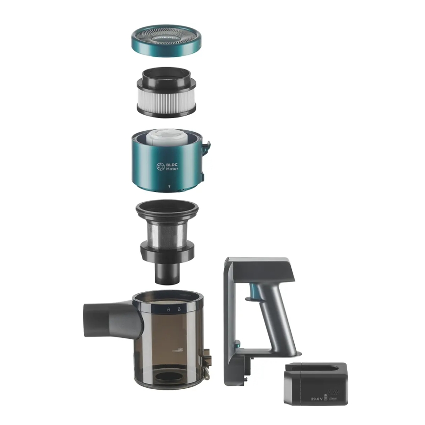 Concept VP6045 - Aspirator vertical și de mână 2 în 1 ICONIC SUCTION PRO 450W/29,6V 2500 mAh albastru