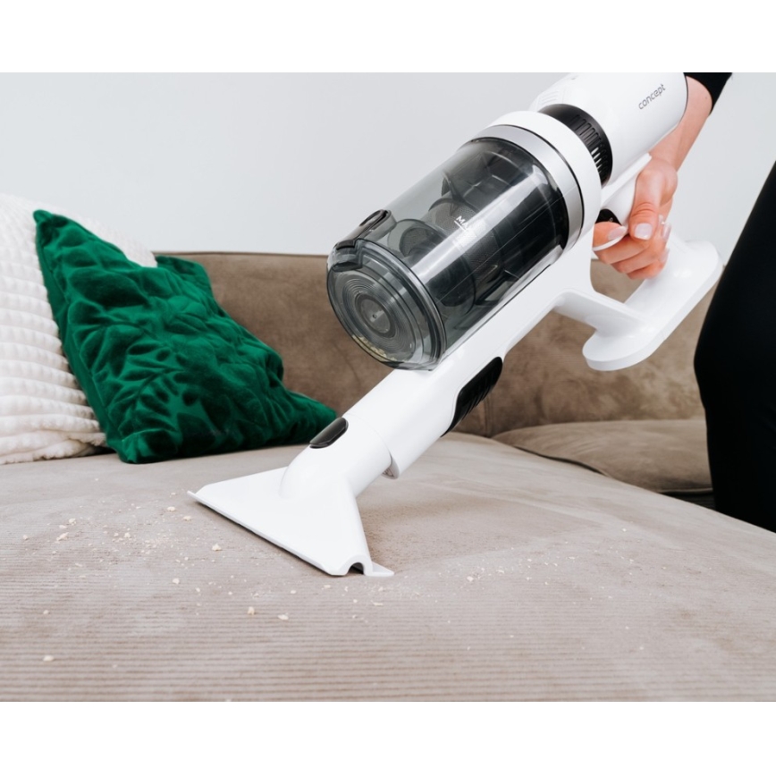 Aspirator vertical 2în1 Concept VP6125 ICONIC Comfort Telescope, 400 W / 29,6 V, 2000 mAh, alb