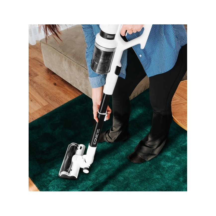 Aspirator vertical 2în1 Concept VP6125 ICONIC Comfort Telescope, 400 W / 29,6 V, 2000 mAh, alb