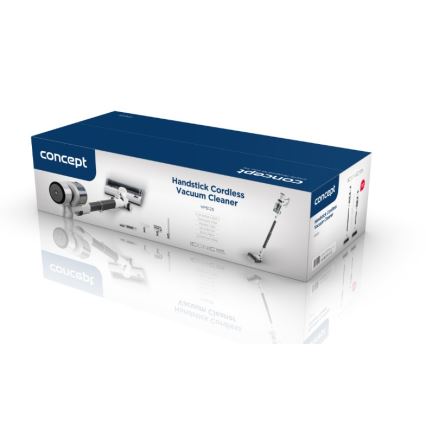 Aspirator vertical 2în1 Concept VP6125 ICONIC Comfort Telescope, 400 W / 29,6 V, 2000 mAh, alb