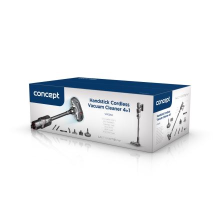 Concept VP6260 - Aspirator vertical 4 în 1 ULTIMATE PRO+ 500W/29,6V 2200 mAh negru