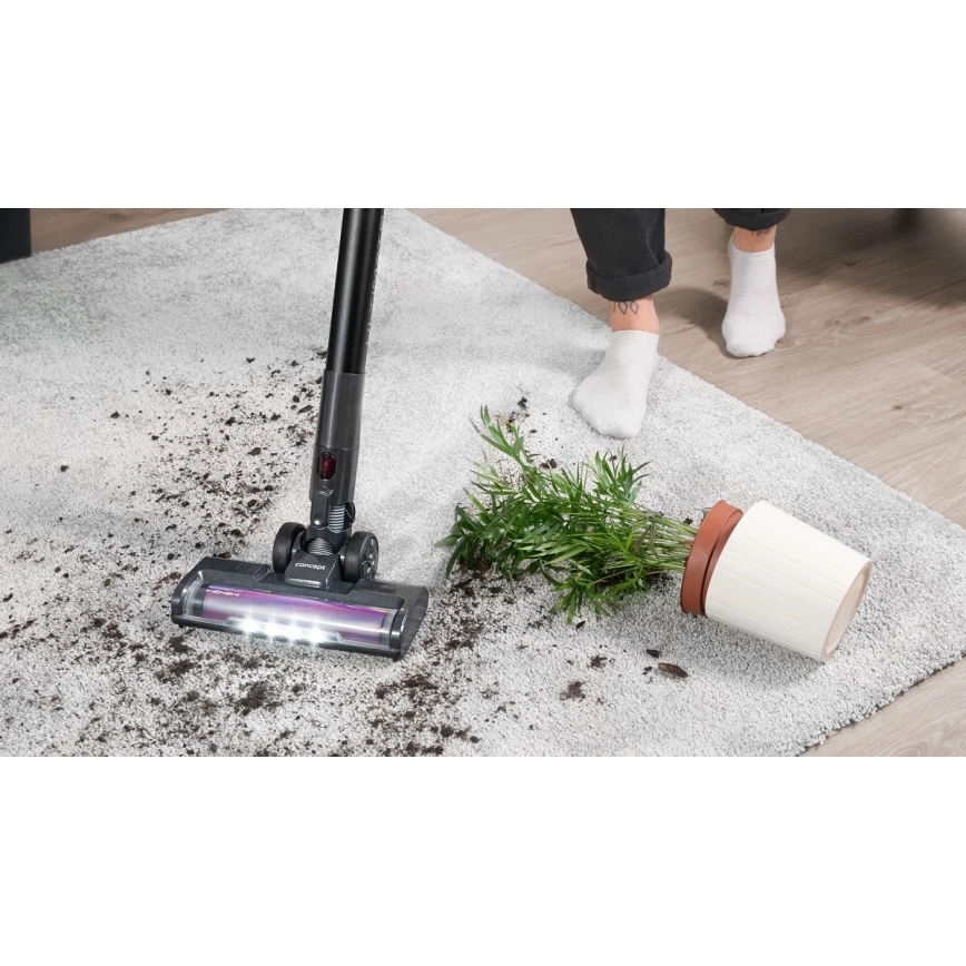 Concept VP6300 - Aspirator vertical 5 în 1 ULTIMATE COMPLETE PRO, 500 W / 25,9 V, 2500 mAh, negru