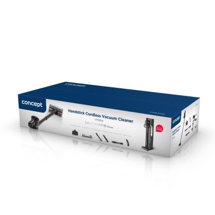 Concept VP6300 - Aspirator vertical 5 în 1 ULTIMATE COMPLETE PRO, 500 W / 25,9 V, 2500 mAh, negru