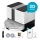 Concept VR4050 - Aspirator robot inteligent 2 în 1 cu mop OPTIMUS AQUA PRO LASER 3D, 600W/230V, 5200 mAh, Wi‑Fi, alb