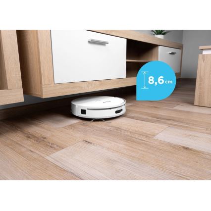 Concept VR4050 - Aspirator robot inteligent 2 în 1 cu mop OPTIMUS AQUA PRO LASER 3D, 600W/230V, 5200 mAh, Wi‑Fi, alb