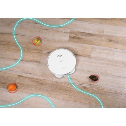 Concept VR4050 - Aspirator robot inteligent 2 în 1 cu mop OPTIMUS AQUA PRO LASER 3D, 600W/230V, 5200 mAh, Wi‑Fi, alb