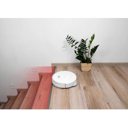 Concept VR4050 - Aspirator robot inteligent 2 în 1 cu mop OPTIMUS AQUA PRO LASER 3D, 600W/230V, 5200 mAh, Wi‑Fi, alb