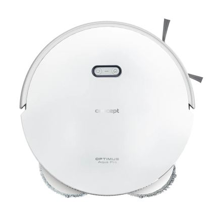 Concept VR4050 - Aspirator robot inteligent 2 în 1 cu mop OPTIMUS AQUA PRO LASER 3D, 600W/230V, 5200 mAh, Wi‑Fi, alb