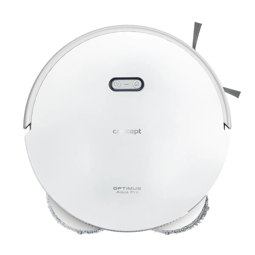 Concept VR4050 - Aspirator robot inteligent 2 în 1 cu mop OPTIMUS AQUA PRO LASER 3D, 600W/230V, 5200 mAh, Wi‑Fi, alb