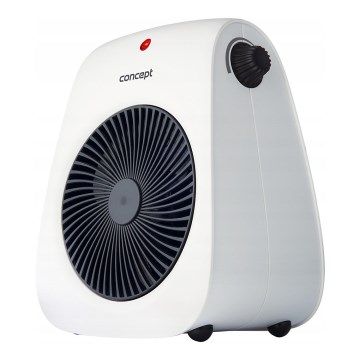 Concept vt7040 - Ventilator cu element de încălzire 1000/2000W/230V alb
