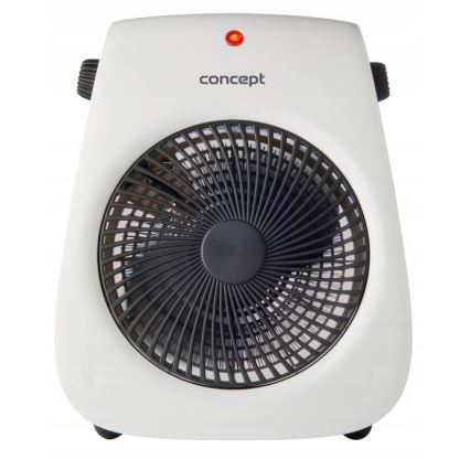 Concept vt7040 - Ventilator cu element de încălzire 1000/2000W/230V alb