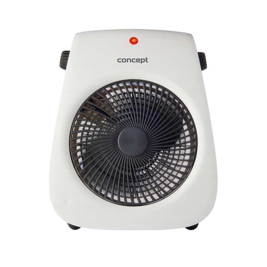 Concept vt7040 - Ventilator cu element de încălzire 1000/2000W/230V alb