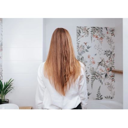 Concept VZ2110 - Placă de păr GLAM STYLE 48W/230V alb/aur roz