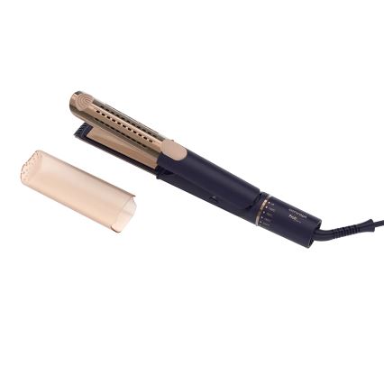 Concept VZ8100 - Placă de îndreptat părul PROFI CARE 60W/230V, albastru/auriu