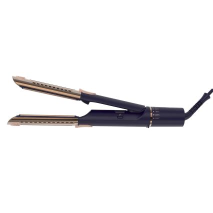 Concept VZ8100 - Placă de îndreptat părul PROFI CARE 60W/230V, albastru/auriu