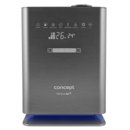 Concept ZV2021-  Umidificator de aer cu difuzor de aromă PERFECT AIR SMART 4,6 l 110W/230V Wi-Fi antracit + telecomandă