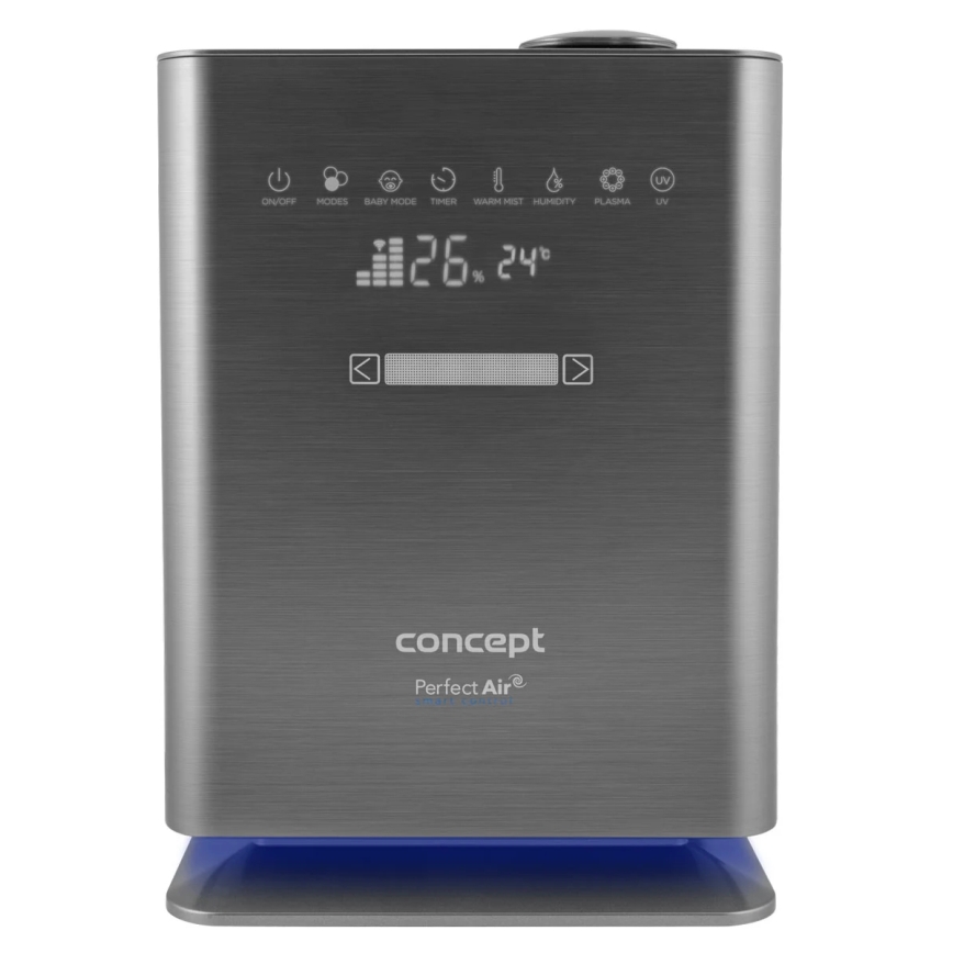 Concept ZV2021-  Umidificator de aer cu difuzor de aromă PERFECT AIR SMART 4,6 l 110W/230V Wi-Fi antracit + telecomandă