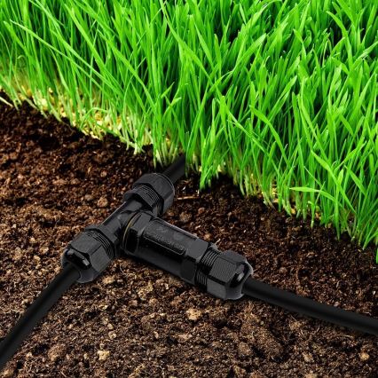 Conector impermeabil IP68 negru