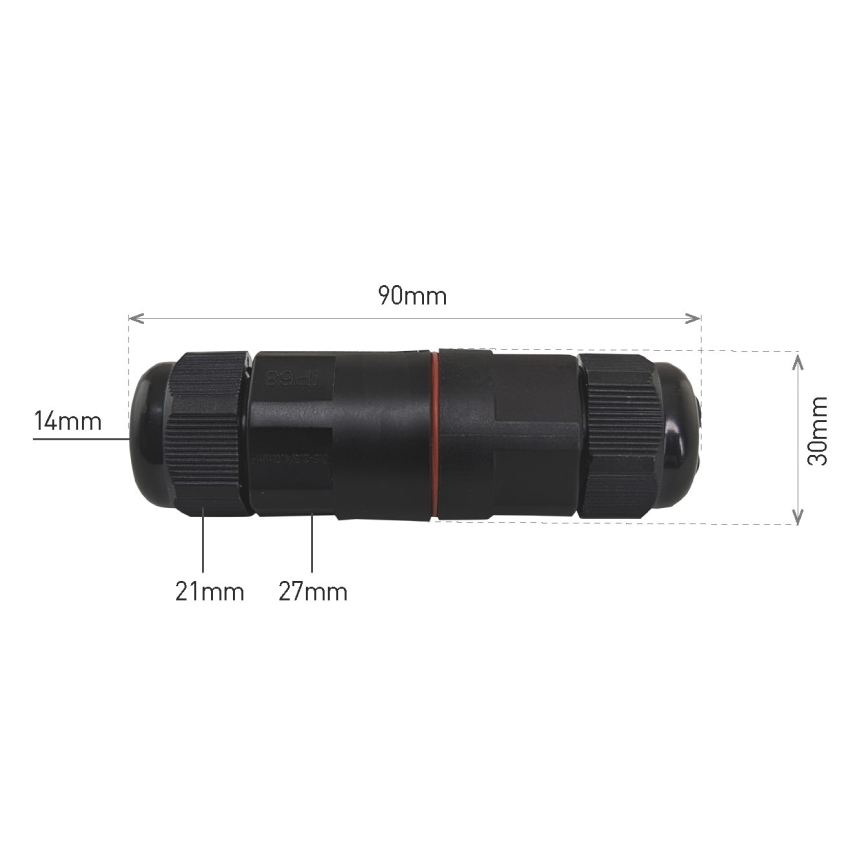 Conector pentru cablu CWL 250V/16A IP68 3x2,5 mm²
