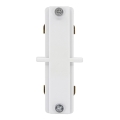 Conector pentru corpuri de iluminat în sistem pe șină CONNECTOR RS WHITE tip plat