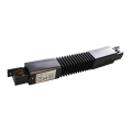Conector trifazic pentru corpuri de iluminat în sistem pe șină TRACK negru tip Flexi