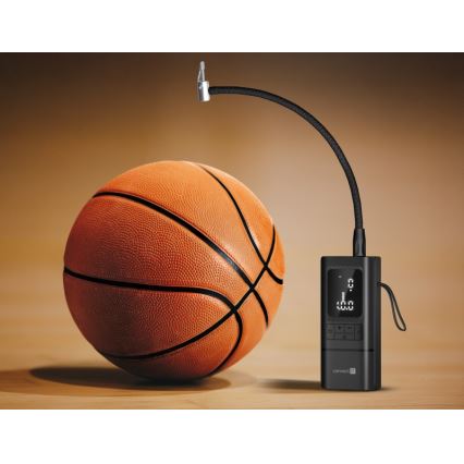 CONNECT IT CFF-4500-BK - Compresor portabil digital AirFlow, 80 W, 6000 mAh, negru