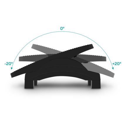 CONNECT IT CFH-4105-BK - Suport pentru picioare reglabil, negru