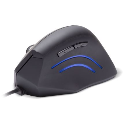CONNECT IT CMO-2500-BK - Mouse ergonomic cu fir Verti Wire, 1000/1600 DPI, negru