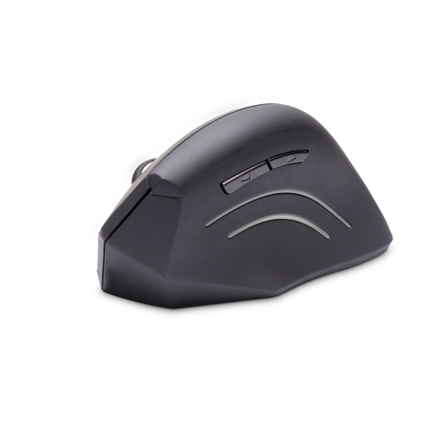 CONNECT IT CMO-2510-BK - mouse ergonomic fără fir Verti, 800/1200/1600 DPI, alimentare 2x AAA, negru