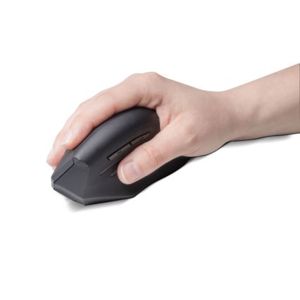 CONNECT IT CMO-2510-BK - mouse ergonomic fără fir Verti, 800/1200/1600 DPI, alimentare 2x AAA, negru