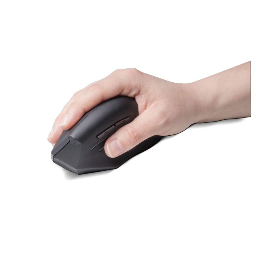 CONNECT IT CMO-2510-BK - mouse ergonomic fără fir Verti, 800/1200/1600 DPI, alimentare 2x AAA, negru