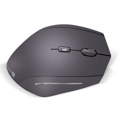 CONNECT IT CMO-2510-BK - mouse ergonomic fără fir Verti, 800/1200/1600 DPI, alimentare 2x AAA, negru