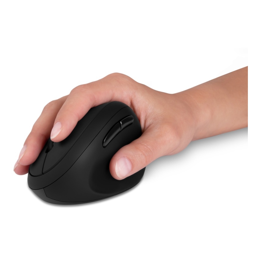 CONNECT IT CMO-2600-BK - Mouse ergonomic fără fir, 800/1200/1600 DPI, 1x AA, negru