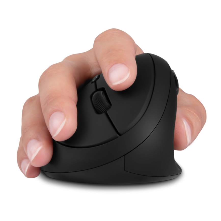 CONNECT IT CMO-2600-BK - Mouse ergonomic fără fir, 800/1200/1600 DPI, 1x AA, negru