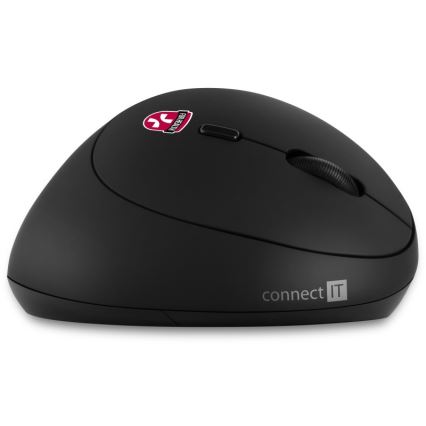 CONNECT IT CMO-2600-BK - Mouse ergonomic fără fir, 800/1200/1600 DPI, 1x AA, negru