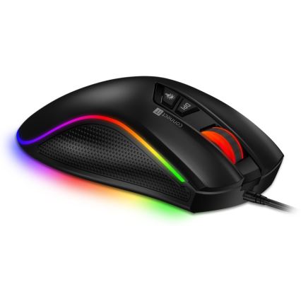 CONNECT IT CMO-3591-BK - Mouse de gaming cu fir LED RGB, 500-7200 DPI, neagră