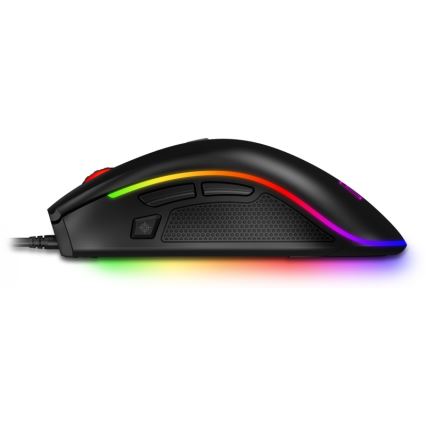 CONNECT IT CMO-3591-BK - Mouse de gaming cu fir LED RGB, 500-7200 DPI, neagră