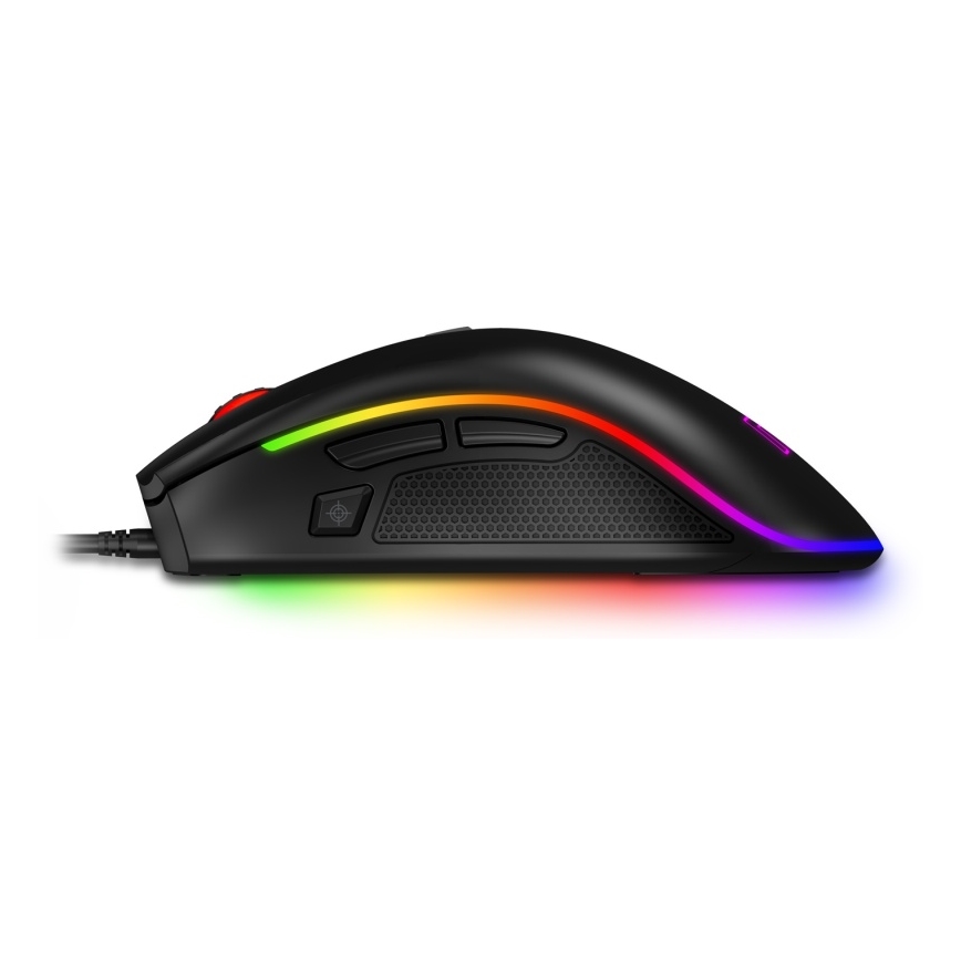 CONNECT IT CMO-3591-BK - Mouse de gaming cu fir LED RGB, 500-7200 DPI, neagră