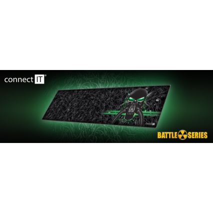 CONNECT IT CMP-1110-LG - Suport pentru tastatură și mouse 88,6x24,5 cm negru/verde