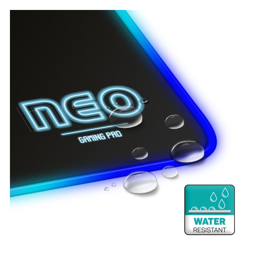 CONNECT IT CMP-3100-SM - Mousepad de gaming LED RGB 32x24,5 cm negru