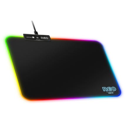 CONNECT IT CMP-3100-SM - Mousepad de gaming LED RGB 32x24,5 cm negru