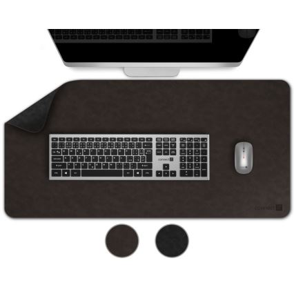 CONNECT IT CMP-4030-LG - Covoraș reversibil pentru tastatură și mouse, 90 x 40 cm, negru/maro