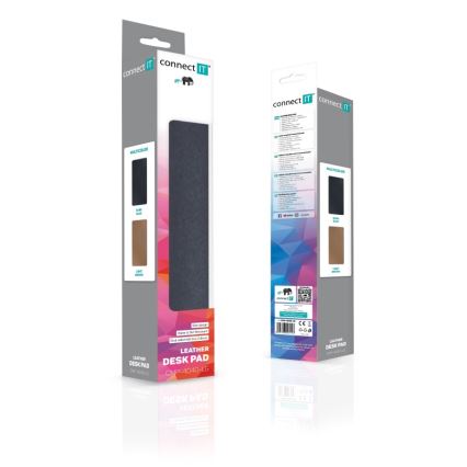 CONNECT IT CMP-4040-LG - Pad reversibil pentru tastatură și mouse, 90 x 40 cm, albastru/maro
