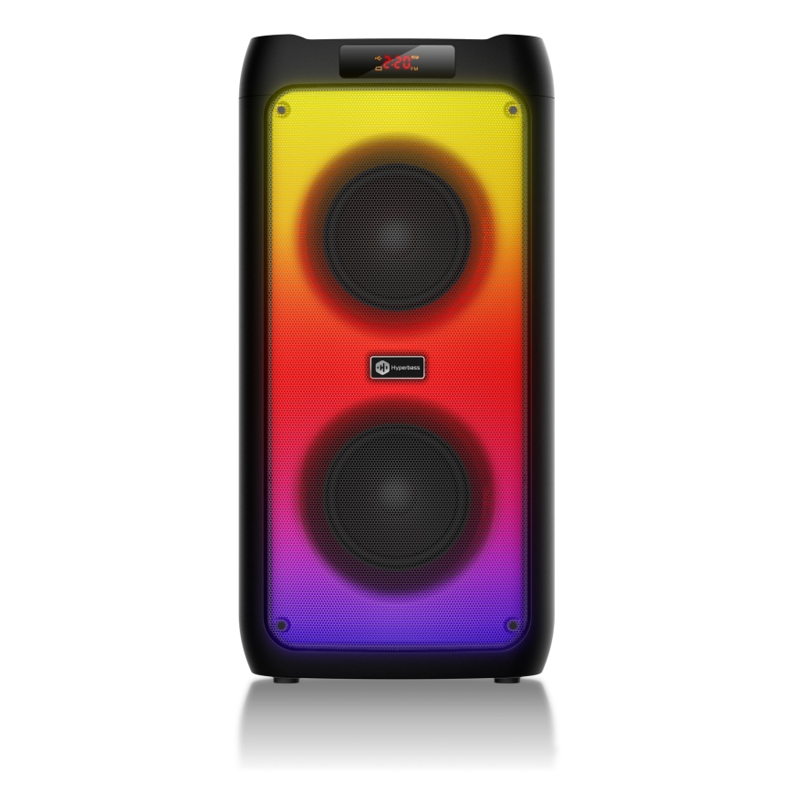 CONNECT IT HSP-3050-BK - Boxă wireless LED cu microfon 60W/5V 4500 mAh negru + telecomandă