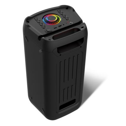 CONNECT IT HSP-3050-BK - Boxă wireless LED cu microfon 60W/5V 4500 mAh negru + telecomandă