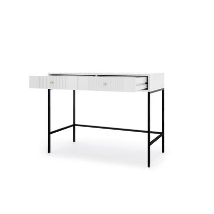 Consolă LUE 104x50 cm, alb/negru